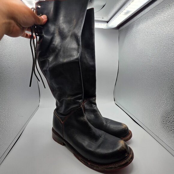 Bed Stu Manchester Womens Size 6 Black High Boots Casual Party Work Wear - Picture 1 of 11